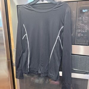 Black Long‎ Sleeve Athletic Top